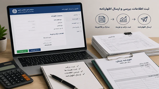 نحوه ثبت و ارسال اظهارنامه مالیاتی مشاغل خانگی